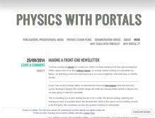 Tablet Screenshot of physicswithportals.com